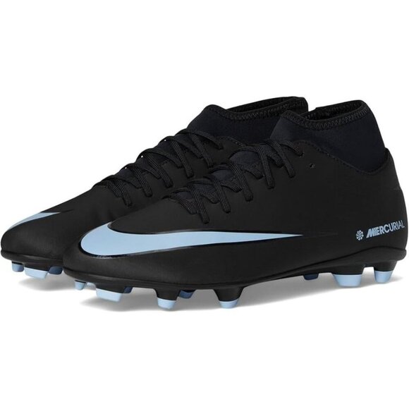 Nike Zoom Superfly 10 Club Men's Size 10 Black Blue Soccer Cleats - Picture 1 of 6